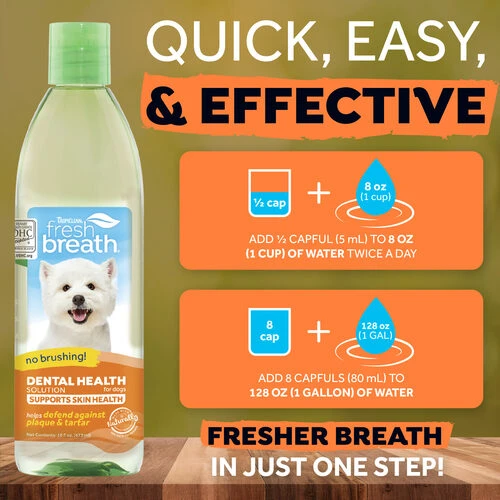 TropiClean - Fresh Breath Plus Skin & Coat Water Additive - Image 2