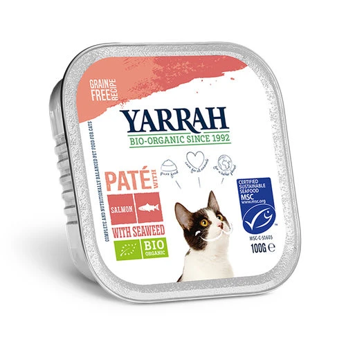 Yarrah - Katzenfutter Paté Lachs (MSC) Mit Seetang Bio 1 Yarrah - Katzenfutter Paté Lachs (MSC) Mit Seetang Bio
